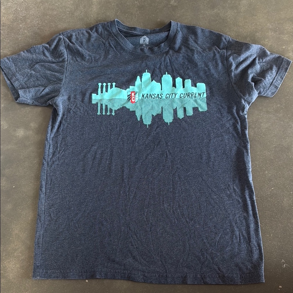 Kansas City Current Graphic T-Shirt - Blue